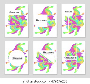 Abstract vector layout background set. For art template design, list, page, mockup brochure theme style, banner, idea, cover, booklet, print, flyer, book, blank, card, ad, sign, sheet, flyer, a4.