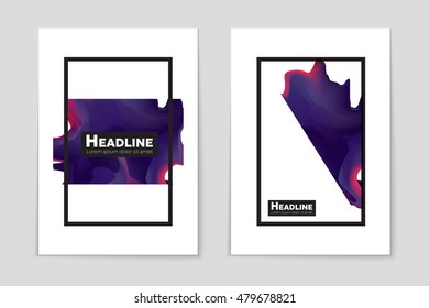 Abstract vector layout background set. For art template design, list, page, mockup brochure theme style, banner, idea, cover, booklet, print, flyer, book, blank, card, ad, sign, sheet, flyer, a4.