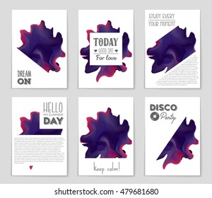 Abstract vector layout background set. For art template design, list, page, mockup brochure theme style, banner, idea, cover, booklet, print, flyer, book, blank, card, ad, sign, sheet, flyer, a4.