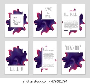 Abstract vector layout background set. For art template design, list, page, mockup brochure theme style, banner, idea, cover, booklet, print, flyer, book, blank, card, ad, sign, sheet, flyer, a4.