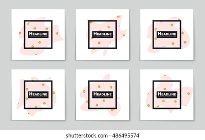Abstract vector layout background set. For art template design, list, page, mockup brochure theme style, banner, idea, cover, booklet, print, flyer, book, blank, card, ad, sign, sheet, flyer, a4.