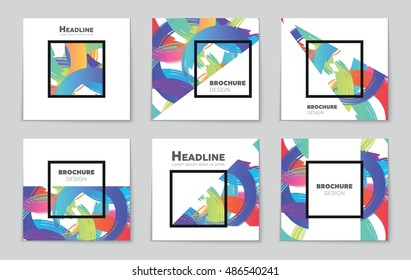 Abstract vector layout background set. For art template design, list, page, mockup brochure theme style, banner, idea, cover, booklet, print, flyer, book, blank, card, ad, sign, sheet, flyer, a4.