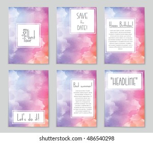 Abstract vector layout background set. For art template design, list, page, mockup brochure theme style, banner, idea, cover, booklet, print, flyer, book, blank, card, ad, sign, sheet, flyer, a4.