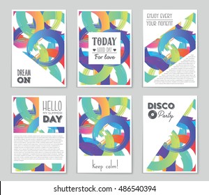 Abstract vector layout background set. For art template design, list, page, mockup brochure theme style, banner, idea, cover, booklet, print, flyer, book, blank, card, ad, sign, sheet, flyer, a4.