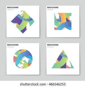 Abstract vector layout background set. For art template design, list, page, mockup brochure theme style, banner, idea, cover, booklet, print, flyer, book, blank, card, ad, sign, sheet, flyer, a4.