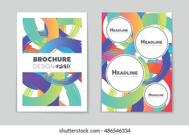 Abstract vector layout background set. For art template design, list, page, mockup brochure theme style, banner, idea, cover, booklet, print, flyer, book, blank, card, ad, sign, sheet, flyer, a4.