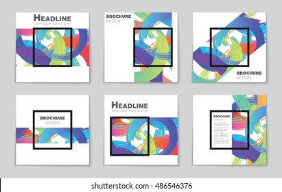 Abstract vector layout background set. For art template design, list, page, mockup brochure theme style, banner, idea, cover, booklet, print, flyer, book, blank, card, ad, sign, sheet, flyer, a4.