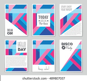 Abstract vector layout background set. For art template design, list, page, mockup brochure theme style, banner, idea, cover, booklet, print, flyer, book, blank, card, ad, sign, sheet, flyer, a4.