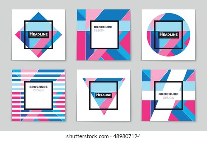 Abstract vector layout background set. For art template design, list, page, mockup brochure theme style, banner, idea, cover, booklet, print, flyer, book, blank, card, ad, sign, sheet, flyer, a4.