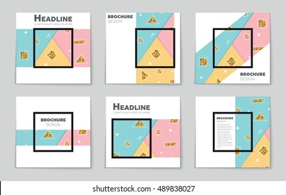 Abstract vector layout background set. For art template design, list, page, mockup brochure theme style, banner, idea, cover, booklet, print, flyer, book, blank, card, ad, sign, sheet, flyer, a4.