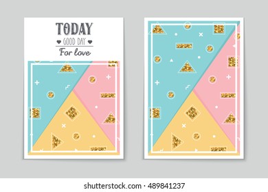 Abstract vector layout background set. For art template design, list, page, mockup brochure theme style, banner, idea, cover, booklet, print, flyer, book, blank, card, ad, sign, sheet, flyer, a4.