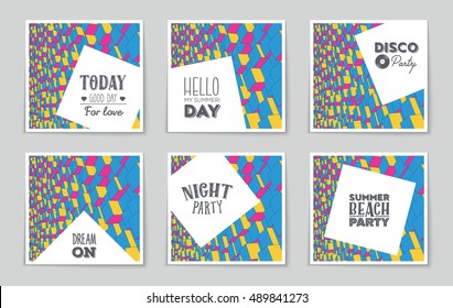 Abstract vector layout background set. For art template design, list, page, mockup brochure theme style, banner, idea, cover, booklet, print, flyer, book, blank, card, ad, sign, sheet, flyer, a4.