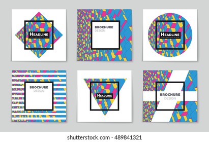 Abstract vector layout background set. For art template design, list, page, mockup brochure theme style, banner, idea, cover, booklet, print, flyer, book, blank, card, ad, sign, sheet, flyer, a4.