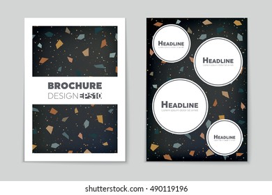 Abstract vector layout background set. For art template design, list, page, mockup brochure theme style, banner, idea, cover, booklet, print, flyer, book, blank, card, ad, sign, sheet, flyer, a4.