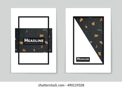 Abstract vector layout background set. For art template design, list, page, mockup brochure theme style, banner, idea, cover, booklet, print, flyer, book, blank, card, ad, sign, sheet, flyer, a4.