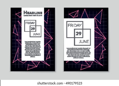 Abstract vector layout background set. For art template design, list, page, mockup brochure theme style, banner, idea, cover, booklet, print, flyer, book, blank, card, ad, sign, sheet, flyer, a4.