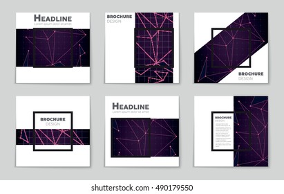 Abstract vector layout background set. For art template design, list, page, mockup brochure theme style, banner, idea, cover, booklet, print, flyer, book, blank, card, ad, sign, sheet, flyer, a4.