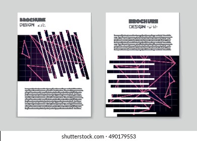 Abstract vector layout background set. For art template design, list, page, mockup brochure theme style, banner, idea, cover, booklet, print, flyer, book, blank, card, ad, sign, sheet, flyer, a4.