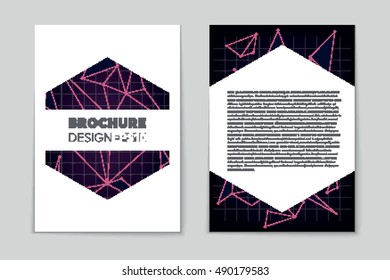 Abstract vector layout background set. For art template design, list, page, mockup brochure theme style, banner, idea, cover, booklet, print, flyer, book, blank, card, ad, sign, sheet, flyer, a4.