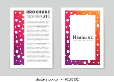 Abstract vector layout background set. For art template design, list, page, mockup brochure theme style, banner, idea, cover, booklet, print, flyer, book, blank, card, ad, sign, sheet, flyer, a4.
