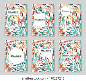 Abstract vector layout background set. For art template design, list, page, mockup brochure theme style, banner, idea, cover, booklet, print, flyer, book, blank, card, ad, sign, sheet, flyer, a4.