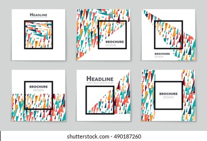 Abstract vector layout background set. For art template design, list, page, mockup brochure theme style, banner, idea, cover, booklet, print, flyer, book, blank, card, ad, sign, sheet, flyer, a4.