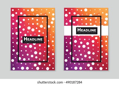 Abstract vector layout background set. For art template design, list, page, mockup brochure theme style, banner, idea, cover, booklet, print, flyer, book, blank, card, ad, sign, sheet, flyer, a4.