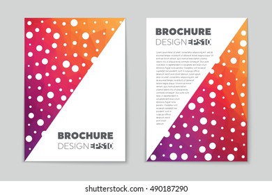 Abstract vector layout background set. For art template design, list, page, mockup brochure theme style, banner, idea, cover, booklet, print, flyer, book, blank, card, ad, sign, sheet, flyer, a4.