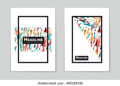 Abstract vector layout background set. For art template design, list, page, mockup brochure theme style, banner, idea, cover, booklet, print, flyer, book, blank, card, ad, sign, sheet, flyer, a4.