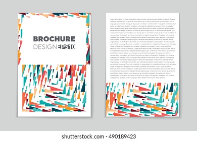 Abstract vector layout background set. For art template design, list, page, mockup brochure theme style, banner, idea, cover, booklet, print, flyer, book, blank, card, ad, sign, sheet, flyer, a4.