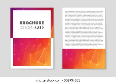 Abstract vector layout background set. For art template design, list, page, mockup brochure theme style, banner, idea, cover, booklet, print, flyer, book, blank, card, ad, sign, sheet, flyer, a4.