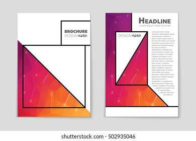 Abstract vector layout background set. For art template design, list, page, mockup brochure theme style, banner, idea, cover, booklet, print, flyer, book, blank, card, ad, sign, sheet, flyer, a4.