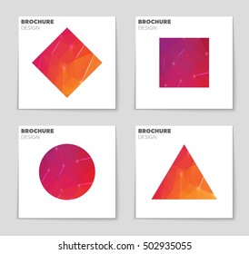 Abstract vector layout background set. For art template design, list, page, mockup brochure theme style, banner, idea, cover, booklet, print, flyer, book, blank, card, ad, sign, sheet, flyer, a4.