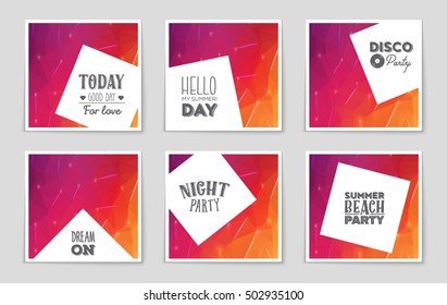 Abstract vector layout background set. For art template design, list, page, mockup brochure theme style, banner, idea, cover, booklet, print, flyer, book, blank, card, ad, sign, sheet, flyer, a4.