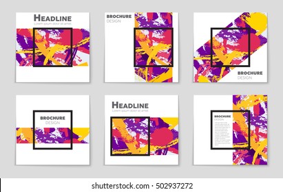 Abstract vector layout background set. For art template design, list, page, mockup brochure theme style, banner, idea, cover, booklet, print, flyer, book, blank, card, ad, sign, sheet, flyer, a4.