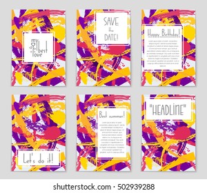 Abstract vector layout background set. For art template design, list, page, mockup brochure theme style, banner, idea, cover, booklet, print, flyer, book, blank, card, ad, sign, sheet, flyer, a4.