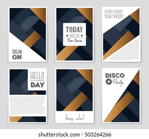 Abstract vector layout background set. For art template design, list, page, mockup brochure theme style, banner, idea, cover, booklet, print, flyer, book, blank, card, ad, sign, sheet, flyer, a4.