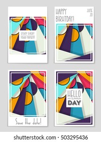 Abstract vector layout background set. For art template design, list, page, mockup brochure theme style, banner, idea, cover, booklet, print, flyer, book, blank, card, ad, sign, sheet, flyer, a4.