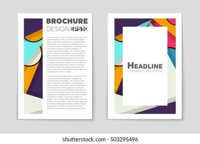 Abstract vector layout background set. For art template design, list, page, mockup brochure theme style, banner, idea, cover, booklet, print, flyer, book, blank, card, ad, sign, sheet, flyer, a4.