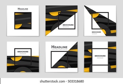 Abstract vector layout background set. For art template design, list, page, mockup brochure theme style, banner, idea, cover, booklet, print, flyer, book, blank, card, ad, sign, sheet, flyer, a4.