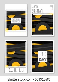 Abstract vector layout background set. For art template design, list, page, mockup brochure theme style, banner, idea, cover, booklet, print, flyer, book, blank, card, ad, sign, sheet, flyer, a4.