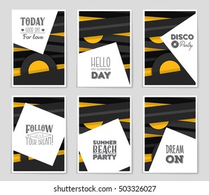 Abstract vector layout background set. For art template design, list, page, mockup brochure theme style, banner, idea, cover, booklet, print, flyer, book, blank, card, ad, sign, sheet, flyer, a4.
