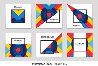 Abstract vector layout background set. For art template design, list, page, mockup brochure theme style, banner, idea, cover, booklet, print, flyer, book, blank, card, ad, sign, sheet, flyer, a4.