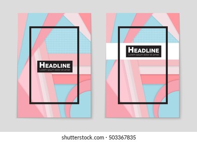 Abstract vector layout background set. For art template design, list, page, mockup brochure theme style, banner, idea, cover, booklet, print, flyer, book, blank, card, ad, sign, sheet, flyer, a4.