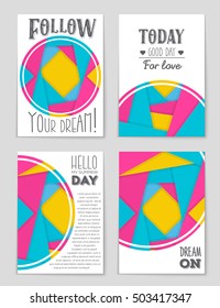 Abstract vector layout background set. For art template design, list, page, mockup brochure theme style, banner, idea, cover, booklet, print, flyer, book, blank, card, ad, sign, sheet, flyer, a4.