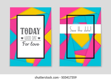 Abstract vector layout background set. For art template design, list, page, mockup brochure theme style, banner, idea, cover, booklet, print, flyer, book, blank, card, ad, sign, sheet, flyer, a4.