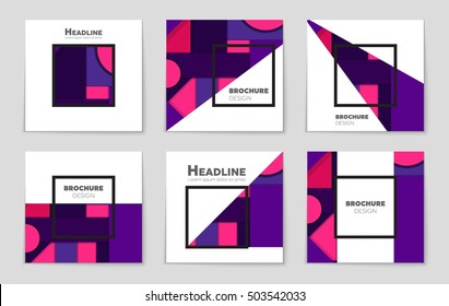 Abstract vector layout background set. For art template design, list, page, mockup brochure theme style, banner, idea, cover, booklet, print, flyer, book, blank, card, ad, sign, sheet, flyer, a4.