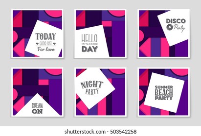 Abstract vector layout background set. For art template design, list, page, mockup brochure theme style, banner, idea, cover, booklet, print, flyer, book, blank, card, ad, sign, sheet, flyer, a4.