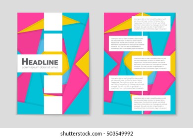 Abstract vector layout background set. For art template design, list, page, mockup brochure theme style, banner, idea, cover, booklet, print, flyer, book, blank, card, ad, sign, sheet, flyer, a4.