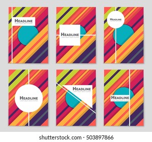 Abstract vector layout background set. For art template design, list, page, mockup brochure theme style, banner, idea, cover, booklet, print, flyer, book, blank, card, ad, sign, sheet, flyer, a4.